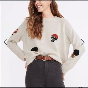 NWT Madewell Mushroom Intarsia Sweater